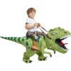 One Casa Halloween Inflatable Dinosaur Costume Kids,Blow Up T Rex Suit Boys Girls (7-10YRS,No Hat)