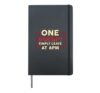 One Doesn't Simple Leave At 6 pm CEO Hustle Entrepreneur Hardcover Journal, Black