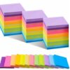 OnengMu 24 Pads Sticky Notes 3x3,Self-Stick Mini Notepad 100 Sheet/Pad Total 2400 Sheets, Office Supplies Vibrant Bright 12-Colors (Bright 3x3 12 Colors)