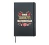 One Thankful Mathematician Thanksgiving Mathematician Hardcover Journal, Black