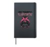 One Thankful Survivor Breast Cancer Bun Thanksgiving Women Hardcover Journal, Black