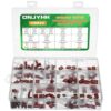 ONJYHK Metallized Polypropylene Film Capacitor Kit 15Values 400V 0.01uF to 0.56uF 630V 0.001uF to 0.068uF CBB22 Capacitors Assortment Set