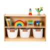 OOOK Montessori Shelf, Toy Organizers and Storage, 2-Tier Toddler Bookshelf Suitable for Classroom, Kindergarten, Kids Room, Playroom and Daycare Center