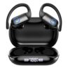 Open Ear Earbuds Active Noise Cancelling Bluetooth 6.0 Wireless Headphone, Over Ear Earphones with Adjustable Ear Hooks, 60H Playtime & LED Digital Display, IPX7 Waterproof Ear buds for Workout, Gym