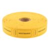 Operitacx 1 Roll Raffle Paper Tickets - Raffle Prizes for Classroom Award Carnival Game Prizes, Reward Party Drawing Entry Fundraiser, 1000pcs/Roll, Yellow