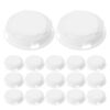 Operitacx 30pcs Reusable and Reliable Abs Piggy Bank Plug Cap Replacement for Deposit Box and Money Pot, Round White Closure Plug for Saving Box Bottom