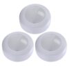 Operitacx 3pcs LED Puck Lights, Battery Operated Push Lamp, Mini Round Tap Lights, Wireless Under Cabinet Lighting, 13 Color Lighting, Stick On Lamp for Kitchen Pantry