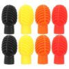 Operitacx 4 Pairs Drum Mute Pads, Silent Silicone Drumstick Tips - Noise Reduction Caps for Quiet Practice - Percussion Accessories for Snare Drum Kits