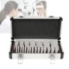 Ophthalmic Prism Set, 22 Pcs Portable Optical Prism Kit with Aluminum Storage Case, Tool-Free Quick Swap for Optometry Vision Examination
