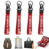 OPLCFO 4 Pcs Reflection Medical Alert Tag, Double-Sided Id Medical Equipment Luggage Bag Tags with 4 Pcs Keychains for Luggage Purse Backpacks Flight Travel