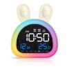 OQIMAX Alarm Clock for Kids, Ok to Wake Up Clock with 9 Color Night Light, Dual Alarms, 5 Level Volume & Brightness Adjustment, 6 Ringtones, Bedroom Alarm Clock for Toddlers, Teens, Girls Gifts