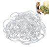 OQXEJPHFN 1025 PCS Balloon Arch Rubber Bands, 1.5" Diameter 2.5 Mm Width Clear Elastic Rubberbands for Crafts