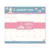 Orange Circle Studio 2027 A Year in Color Magnetic Monthly Calendar Pad, 17-Month Calendar for Office Desk & Refrigerator, Wall Planner, 9.6" x 8.5", Tear-Off Pages, Matte Paper Family Organizer