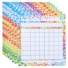 ORFOFE 50 Sheets Classroom Incentive Cards for Reward Punch Cards Teaching Materials Paper Sticker Charts Easy to Use Reward Positive Behaviors for Kindergarten Classrooms