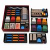 Organizer Insert Compatible with Catan 6th Edition, Seafarers 6e & 5-6 Player Expansions, All-in-One Storage with Removable Trays, Black (Catan 6e, Seafarers 6e & 5-6 Player Expansions)