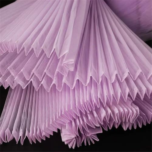 Organ Pleated Fabric By The Yard Styling Decorative Stage Effect Sewing Slightly Stiff Gauze Cloth