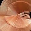Organ Pleated Fabric Pearl Stage Costume Dress Fashion Show Handmade Decorative Sewing Material Cloth