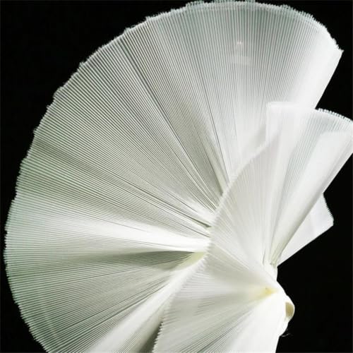 Organza Pleated Textured Fabric Stiff Modeling Stage Wedding Decoration Handmade Sewing Fabric Material