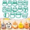 ORIGACH 14 Pcs Cute Chubby Animals Polymer Clay Cutters Set Bear Chick Rabbit Cat & Panda Shape Earring Clay Cutter DIY Craft Supplies for Earring and Jewelry Making