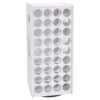 ORIGACH 72 Grids Paint Organizer, Acrylic Paint Storage for 3.7cm Hole, 360° Spining Craft Storage Organizer Tower for Art Painting, DIY Craft, Classroom & Home Art Supplies