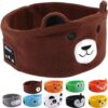 Orplru Kids Headphones Headband Toddler, Soft Fabric Earphones for Children Travel, Learning & Sleeping (Bear)