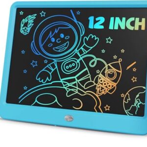 ORSEN LCD Writing Tablet 12 Inch, Colorful Doodle Board Drawing Tablet, Erasable Reusable Writing Pad, Educational for 3-8 Year Old Girls Boys(Blue)