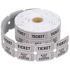 OSALADI 1 Roll of Multi-Functional Red Raffle Tickets Made of Coated Paper with Perforated Design for Easy Tearing, Classical Pattern Style Suitable for Supermarket and Exclusive Events
