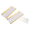 OSALADI 2pcs Changeable Adhesive Stainless Steel Door Name Plate with Scratch Resistant Metal Surface, Professional Appearance for Meeting Room or Office Wall Sign