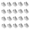 OSALADI 30pcs Adjustable Iron Shelf Clips for Cabinets and Metal Shelves, Sturdy Support with Pressfit Design and Polished Edges, Tool-Free Installation for Office Environments