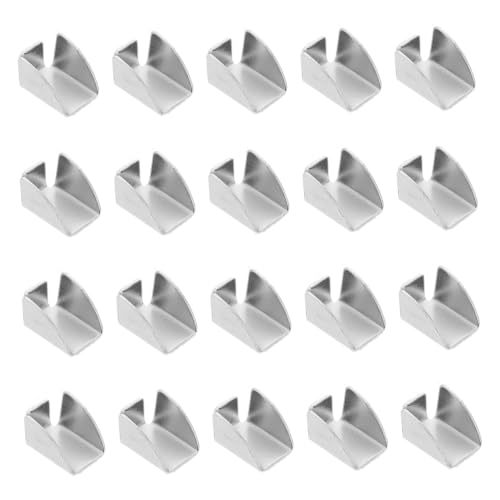 OSALADI 30pcs Adjustable Iron Shelf Clips for Cabinets and Metal Shelves, Sturdy Support with Pressfit Design and Polished Edges, Tool-Free Installation for Office Environments