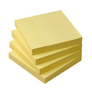 OSBOO Sticky Notes 3x3 with Bright Colors, 4 Pads 90 Sheets/Pad (Yellow)