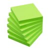 OSBOO Sticky Notes 3x3 with Bright Colors, 6 Pads 100 Sheets/Pad (Green)