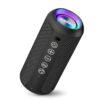 osmo offical Bluetooth Speaker, 24W Stereo with Deep Bass Boost, 30H Playtime, IPX7 Waterproof, RGB Beat-Sync Lights, Bluetooth 5.3, Wireless Stereo Pairing for Outdoor, Pool, Camping, Home