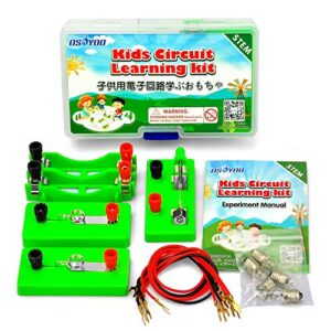 OSOYOO Electricity Circuit Learning Kit for Science Study,Series Circuit Parallel Circuit, Physics Experiments Learning Tool