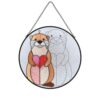 Otter with Heart Pattern DIY Craft Kit Art Suncatcher