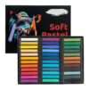Ouksma Soft Pastels Set, Square Chalk Pastel Sticks, Assorted Colors for Artists, Students & Beginners, Drawing, Coloring, Sketching, Shading, Blending & Layering (36 Colors)