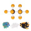 Oumefar Chemistry Molecular Model Kit Colorful and Durable for Handson Learning in Schools Plastic Kit with 30 Carbon and 60 Key Units