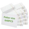 Oungy 648PCS Blank Playing Cards 2.5" x 3.5" Blank Playing Cards to Write On Double Sides Printable Index Flash Cards Blank Tarot Cards for DIY Game Cards Gift Cards Message Card