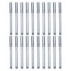OUNONA 20pcs Metallic Paint Marker, Permanent Marker, 1.5mm Fine Point Tip Metallic Paint Pens for Crafts Painting Paper Cards Writing Signature Lettering Silver