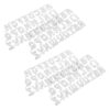 OUNONA Metal Cutting Dies with Precision Cutting and Versatile Compatibility 4set Capital Letter Carbon Steel Alphabet Template Dies for Scrapbooking and Card Making for Album