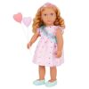Our Generation 18 Inch Doll - Lifelike Green Eyes and Wavy Blonde Hair - Birthday Party Dress and Accessories - Role Play - Toy for Children Aged 3+ - Esme