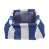 Outanaya Empty Mahjong Tile Bag for American Mahjong Tiles, Portable Striped Polyester Carrying Case with Zipper, Stylish and Versatile Game Accessory for Summer Vacation and Beach Games