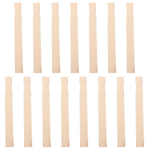 Outanaya Paddles Sticks DIY with Texture Splinterless Smooth and 15pcs Wooden Paint Stir 9 Inch Flat Birch Mixing, Reduce Fatigue and Minimize Wear from Repeated Stirring Crafting Hand