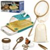 Outdoor Explorer Bug Catching Kit & Nature Observation Set - Premium Bug Catcher and Complete Bug Collection Kit with Ventilated Habitat Box, Telescopic Net & Drawstring Bag