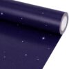 Outer Space Bulletin Board Paper Roll Non-Woven Fabric Bulletin Board Background Reusable Waterproof Blue Night Sky Classroom Poster for Classroom Decor Wrapping Crafts Supplies 15.6 in x 12 Ft