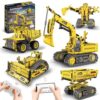 OUTOGO 5 in 1 STEM RC Robot Building Kit, 555 PCS APP & Remote Control Robot Toys for Kids Age 6 7 8 9 10 11 12+, Engineering Science Coding Robotic Toys Birthday Gifts for Boys & Girls