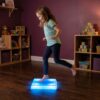 OUTREE Sensory Floor Tiles for Kids, 12" Sensory Mats with Sound & Touch-Activated 7-Color Changing LEDs, Interactive Liquid Floor Tiles for Home and Classroom, Sensory Room Must Haves (Pack of 1)