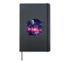 Outrun Sunset Car Vaporwave Chillwave Raver Festival Electro Hardcover Journal, Black