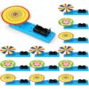 Outus 12 Pack STEM Kits Newton's Color Disc Kits for Kids 8-12 STEM Robotics Kit Toys Educational Robotics DIY Project for Kids Classroom Activities Science Experiments and School Clubs