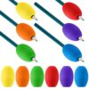Outus 12 Pieces Egg Pencil Pen Grips Adults Egg Handwriting Grips Pen Stylus Foam Writing Aid Soft Cushioned Foam for Handwriting, Drawing Adults Right or Left Handed Use (Assorted Color)